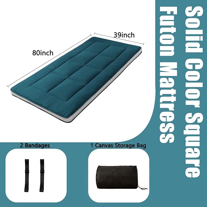 MAXYOYO Futon Mattress, Padded Japanese Floor Mattress Quilted Bed Mattress - Image 2