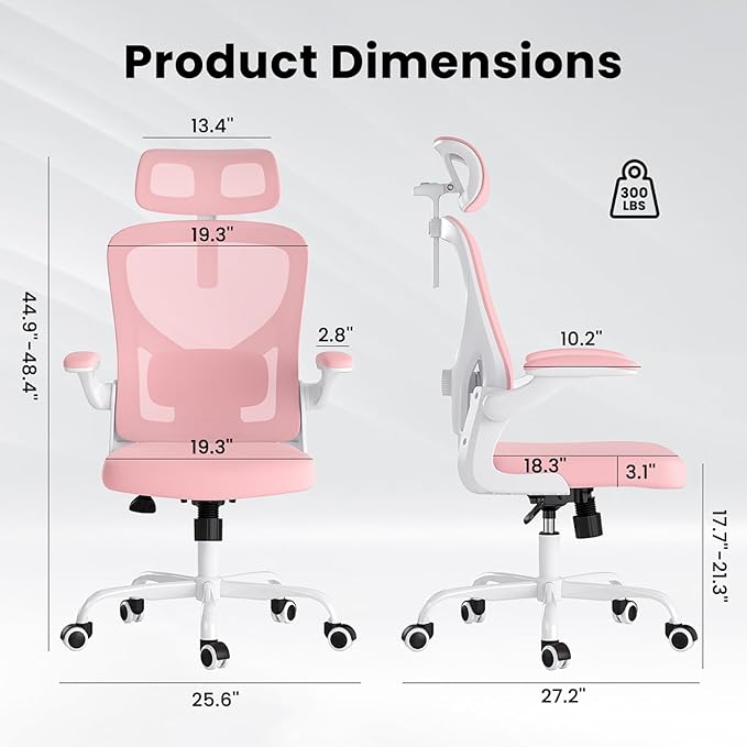 Ergonomic Office Chair, Comfy Home Office Chair High Back Computer Chair - Image 2
