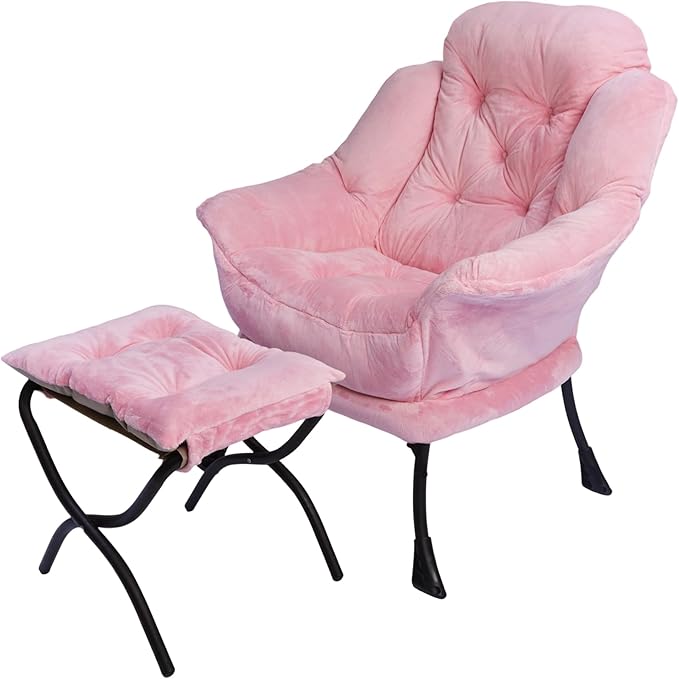 Kokel Lazy Chair with Folding Ottoman, Living Room Chairs by Unknown