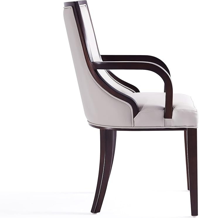Manhattan Comfort Grand Faux Leather Dining Chairs - Image 8