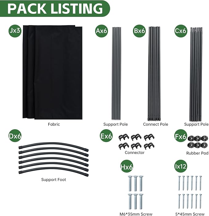 Room Divider Folding Privacy Screens, Portable Room Divider Panel 3 Panel - Image 7