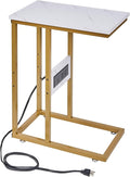 VECELO C Shaped End Side Table by VECELO