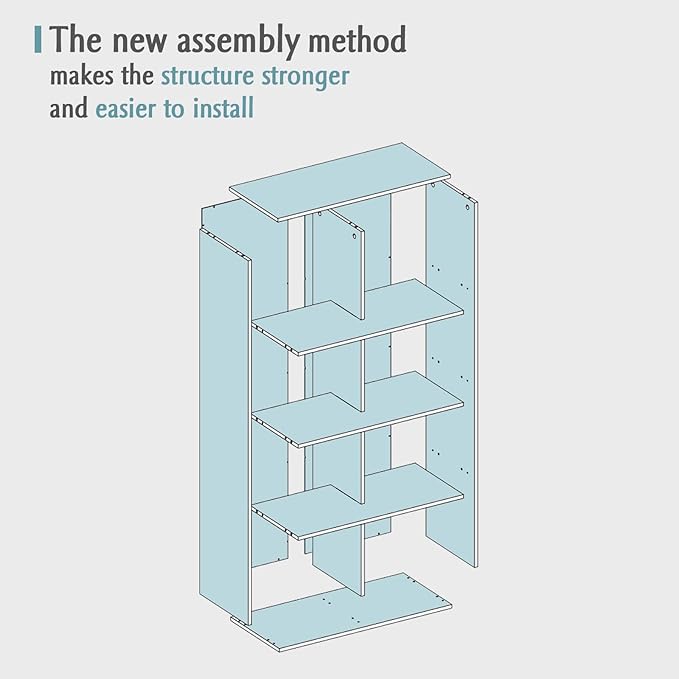 8-Cube Storage Shelf Bookcase - Image 7