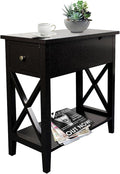 ChooChoo End Table, MDF Material Flip Top Narrow End Table by ChooChoo
