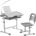 Diroan Kids Functional Desk and Chair Set, Ergonomic Height Adjustable Children by Diroan