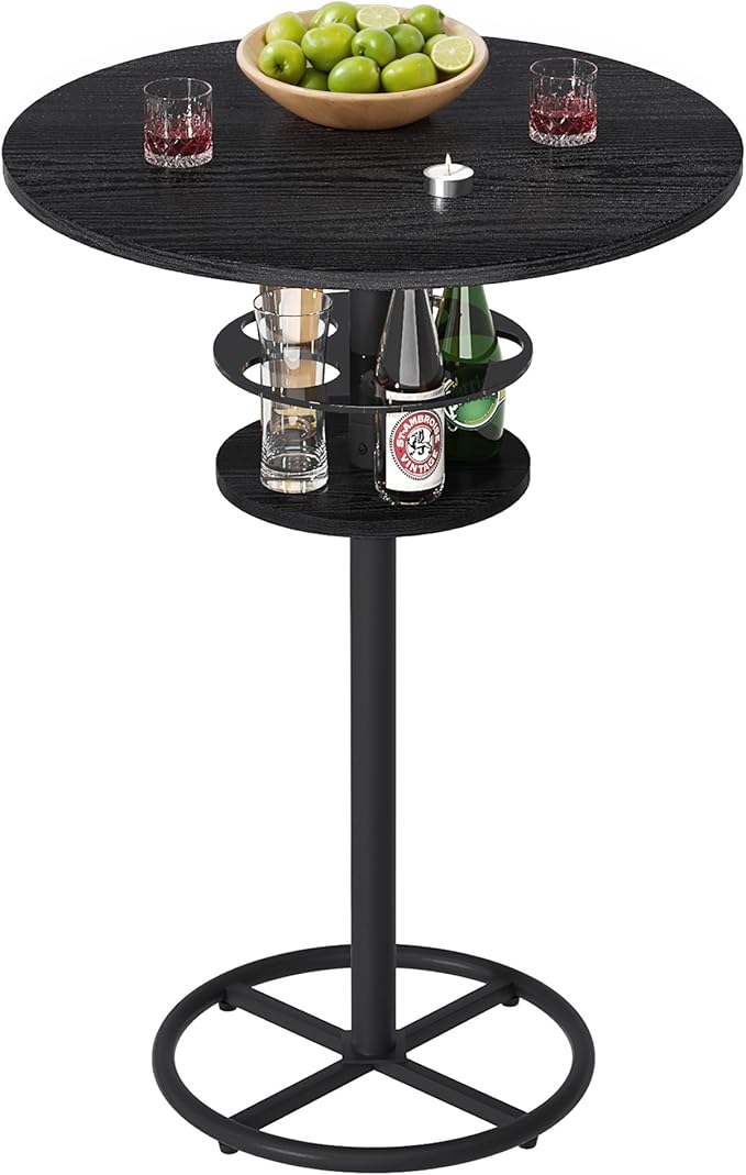 VECELO 36” High Top Bar Table, Sturdy Frame - Image 7