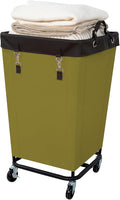 FLYBOX Laundry Hamper with Wheels, 160L Capacity, Steel Frame, Removable Canvas by FLYBOX