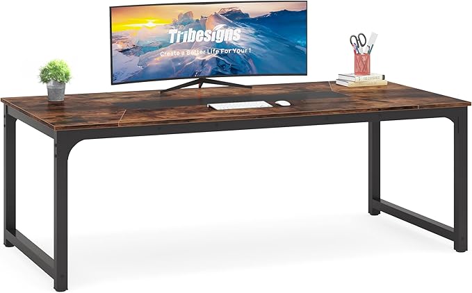 Tribesigns Modern Computer Desk, 78.7 x 39.4 inch X Large Executive Office Desk by Tribesigns