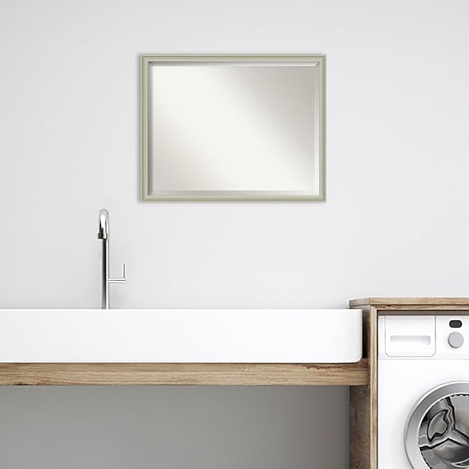 Amanti Art Silver Bathroom Mirror - Image 6