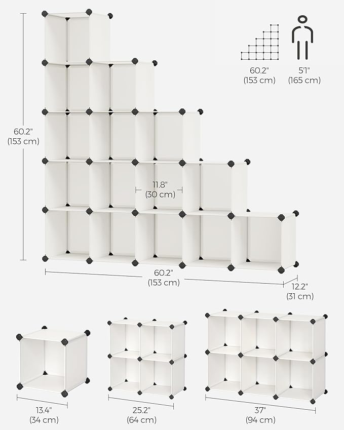 SONGMICS Cube Storage Organizer, Closet Organizers and Storage, Room - Image 3