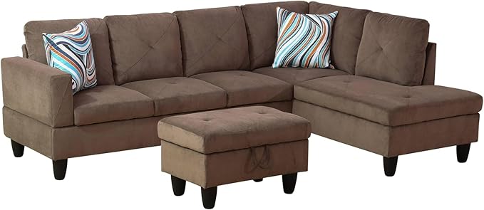 NicBex Sectional Couch 3 Pieces Sofa Set - Image 3