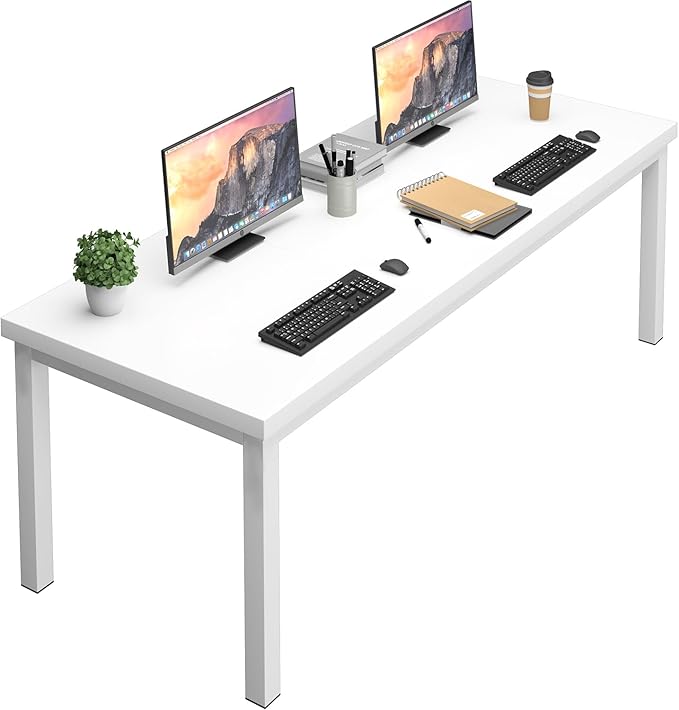 70.8 Inch Large Computer Desk, Long Gaming Table, Modern Two Person Desk Large - Image 8