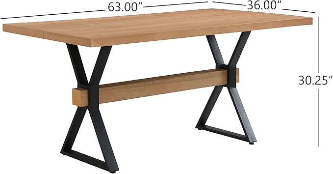 Christopher Knight Home Keyats 63 Inch Dining Table - Image 2
