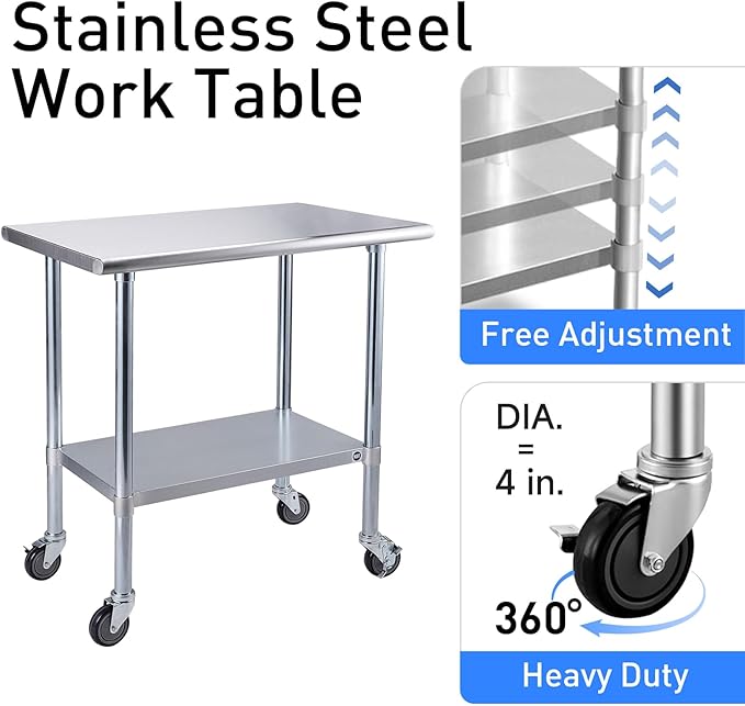 ROCKPOINT Stainless Steel Table - Image 4