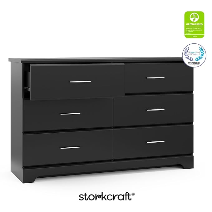Storkcraft Brookside 6-Drawer Dresser – GREENGUARD Gold Certified, Nursery & - Image 8