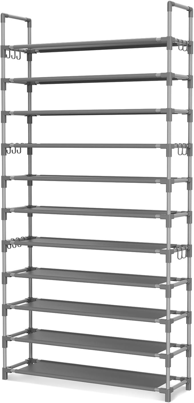 11 Tiers Tall Shoe Rack Holds 55 Pairs of Shoes - Image 8