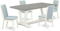 East West Furniture V097LA015-5 5 Piece Modern Dining Table Set Includes a by EastWestFurniture