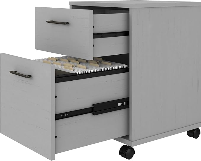 Bush Furniture Key West 2 Drawer Rolling File Cabinet in Cape Cod Gray Mobile - Image 4