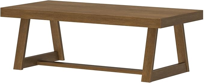 Plank+Beam Classic Rectangular Coffee Table, 54 Inch Farmhouse Coffee Table - Image 3