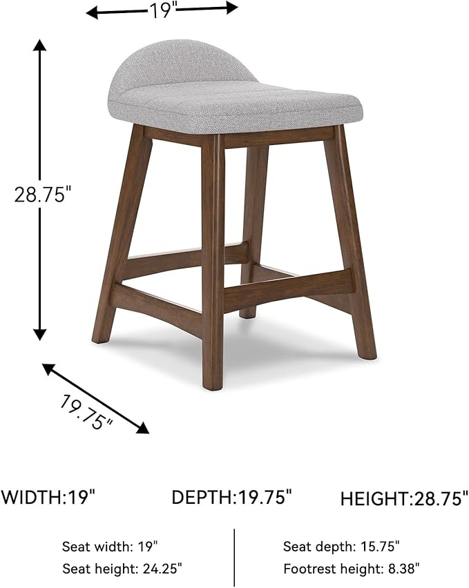 Signature Design by Ashley Lyncott Contemporary 28.5" Counter Height - Image 3