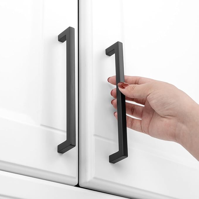 KOOFIZO 30-Pack Solid Square Bar Cabinet Handle - Image 3