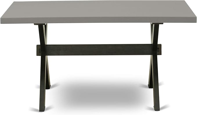 East West Furniture X697DR124-9 9 Piece Modern Dining Table Set Includes a - Image 5