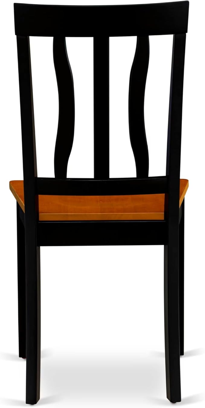 East West Furniture HLAN5-BCH-W 5 Piece Dining Table Set - Image 10