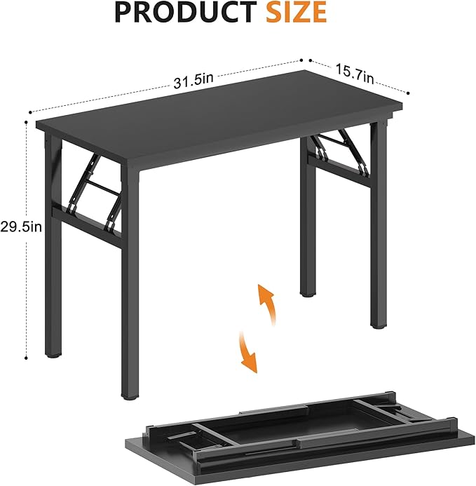 SDHYL 31.5inchesNo Assembly Foldable Computer Desk - Image 3