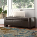 Ball & Cast 50.8" Upholstered PU Storage Ottoman by BallCast