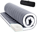 Tiita Japanese Floor Mattress Futon Mattress 4” Thick Folding Roll Up Sleeping by TiitaHome