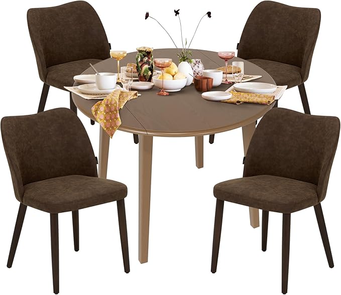 COLAMY 5-Piece Extendable Dining Table Set by COLAMYINC