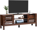 HollyHOME Wood TV Stand for TVs up to 65", Mid Century TV Stand by HollyHOME