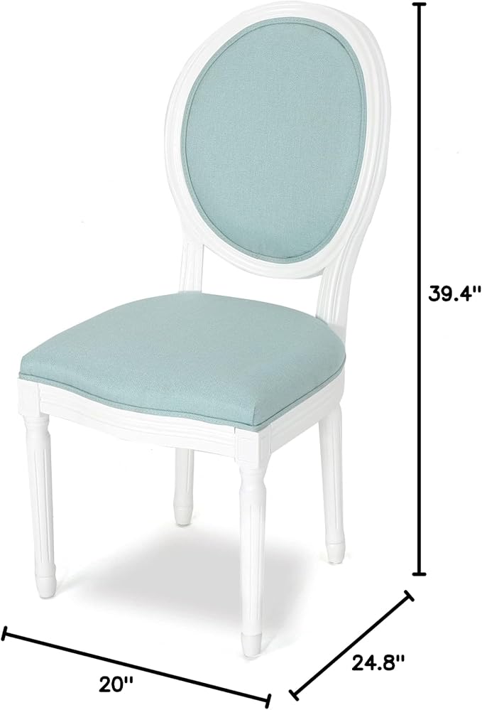 Christopher Knight Home Phinnaeus Fabric Dining Chairs, 2-Pcs Set, Light Blue - Image 11