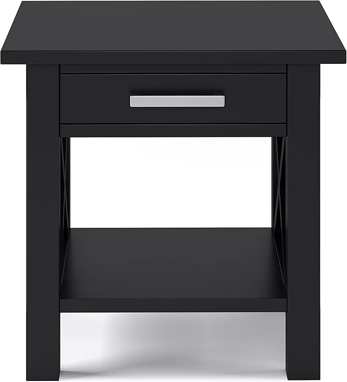 SIMPLIHOME Kitchener SOLID WOOD 21 inch Wide Square Contemporary End Table in - Image 5