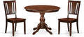 East West Furniture HBDU3-MAH-W 3 Piece Dining Room Table Set Contains a Round by EastWestFurniture