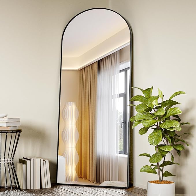 Koonmi Arched Full Length Mirror, Standing Hanging or Leaning Full Body Mirror by KOONMI