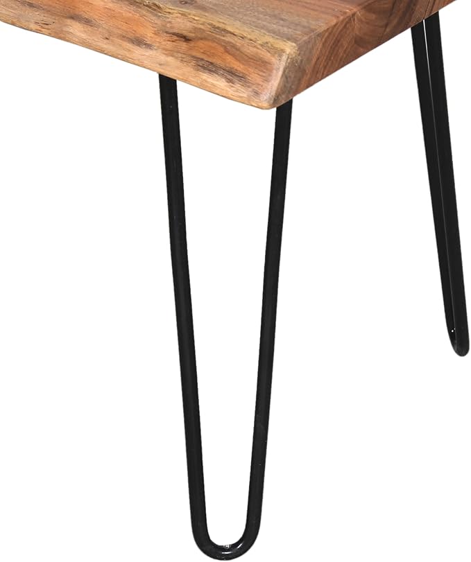 Alaterre Furniture Natural Live Edge End Table - Image 11