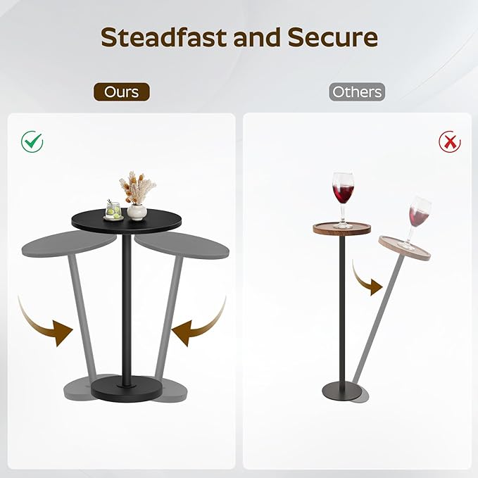 Round Side Table, Drink End Table - Image 4