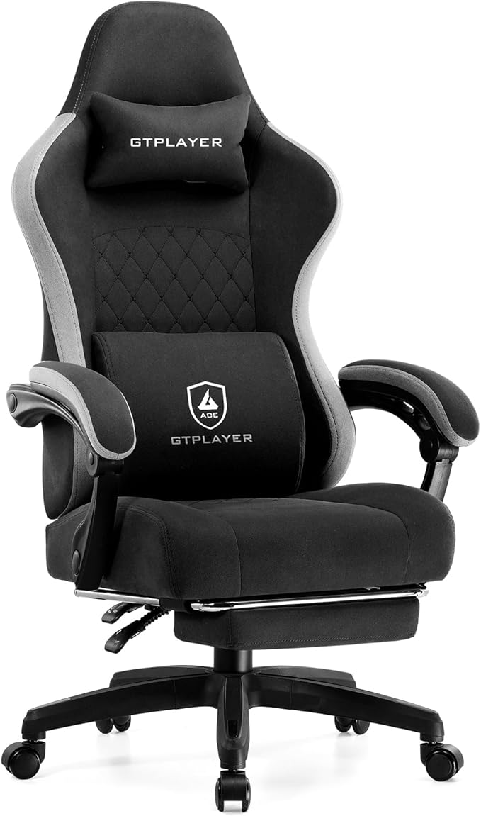 GTPLAYER Office Chair, Gaming Computer Desk Fabric Chair by GtracingDirect