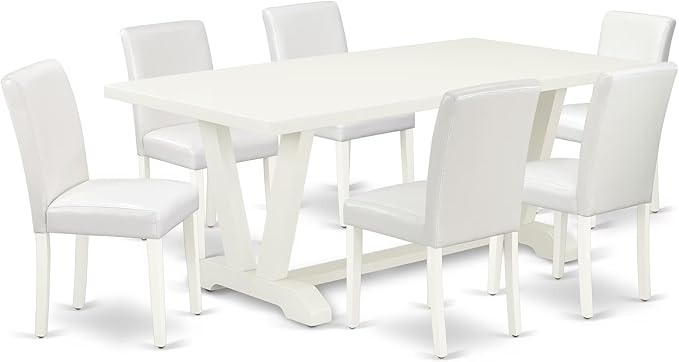 East West Furniture V027AB264-7 7 Piece Dining Room Furniture Set Consist of a by EastWestFurniture
