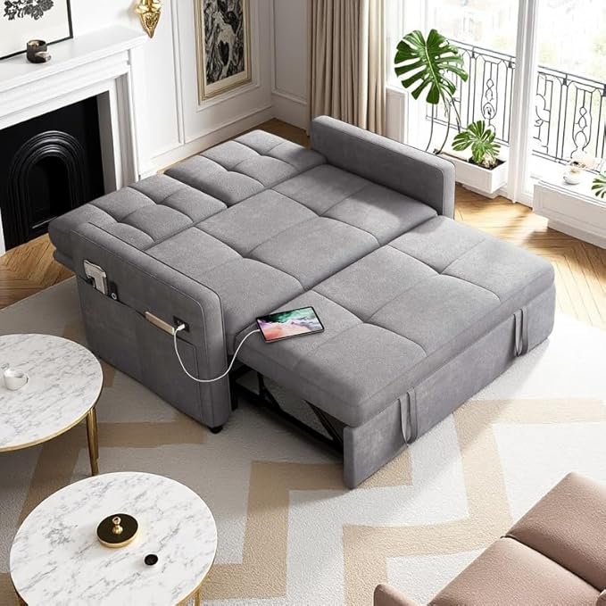 DWVO 55" Convertible Sofa Bed, 3-in-1 Sleeper Sofa by DWVO