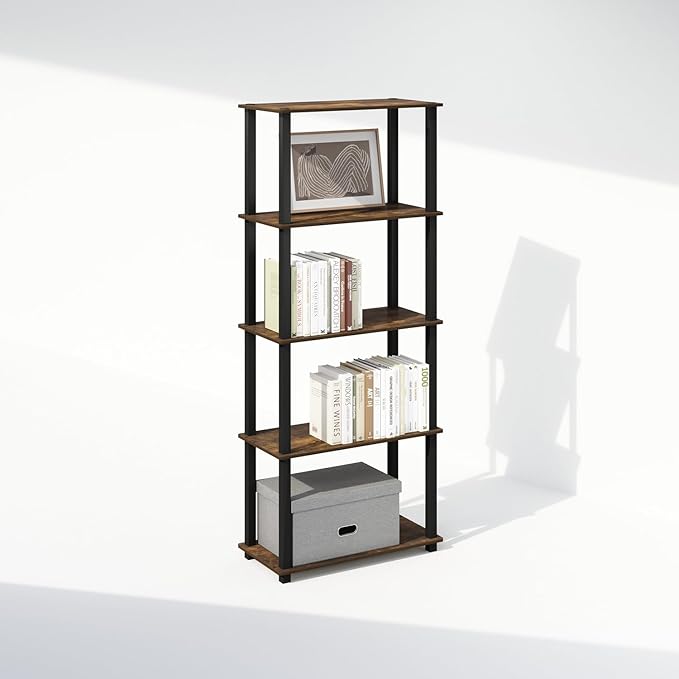 Furinno Turn-S-Tube 3-Tier Compact Multipurpose Shelf Display Rack - Image 5