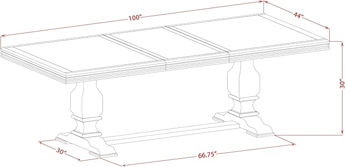 NKSI7-AWA-04 7-Piece Modern Dining Table Set Includes a Kitchen Table and 6 - Image 14