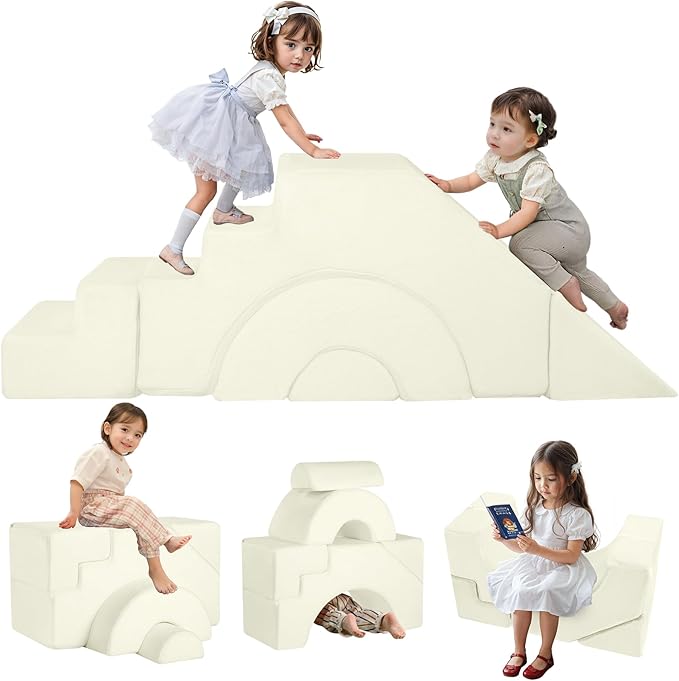 MeMoreCool Foam Climbing Toddler Couch, Modular Kids Sofa by MeMoreCool
