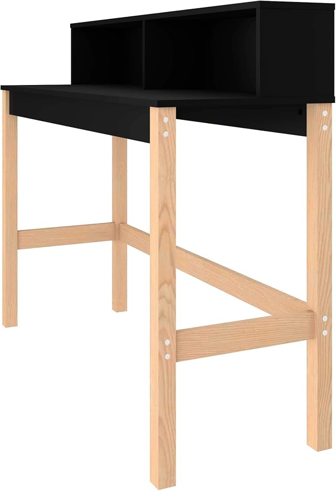Manhattan Comfort Bowery 47 Inch Mid Century Modern Home Office Desk, Study - Image 9