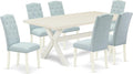 East West Furniture X027CE215-7 7 Piece Dining Room Table Set Consist of a by EastWestFurniture