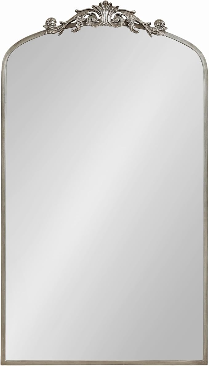 Kate and Laurel Arendahl Glam Arched Tall Panel Mirror; 24 x 42; Silver; - Image 9