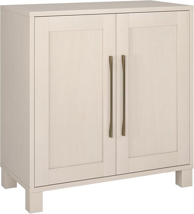 Henn&Hart 28" Wide Rectangular Accent Cabinet in Beech White, by HennHart