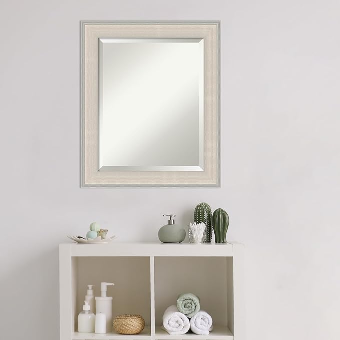 Amanti Art White Bathroom Mirror - Image 5