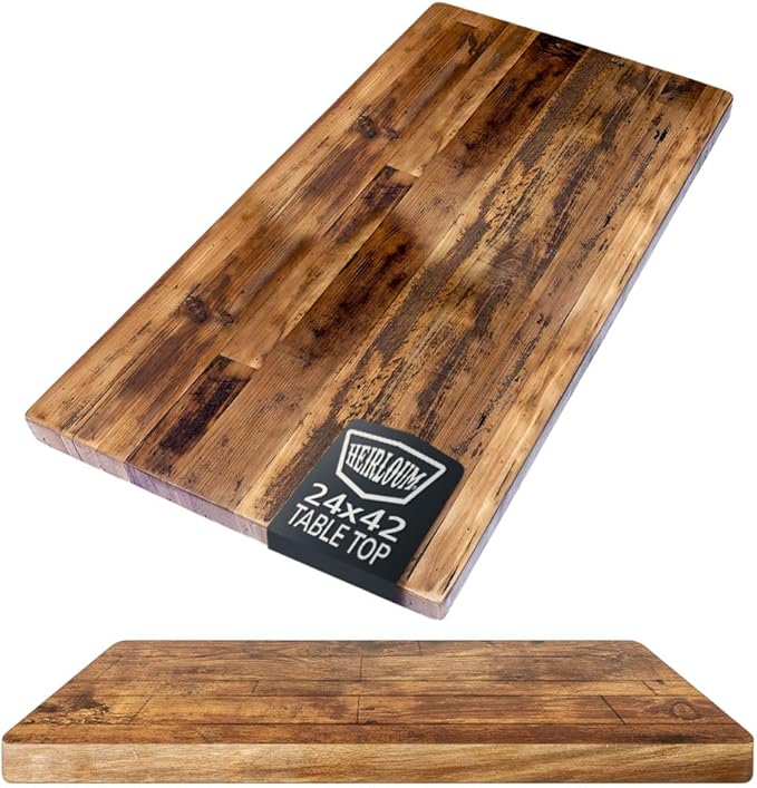 Reclaimed Wood Table Top by Heirloum